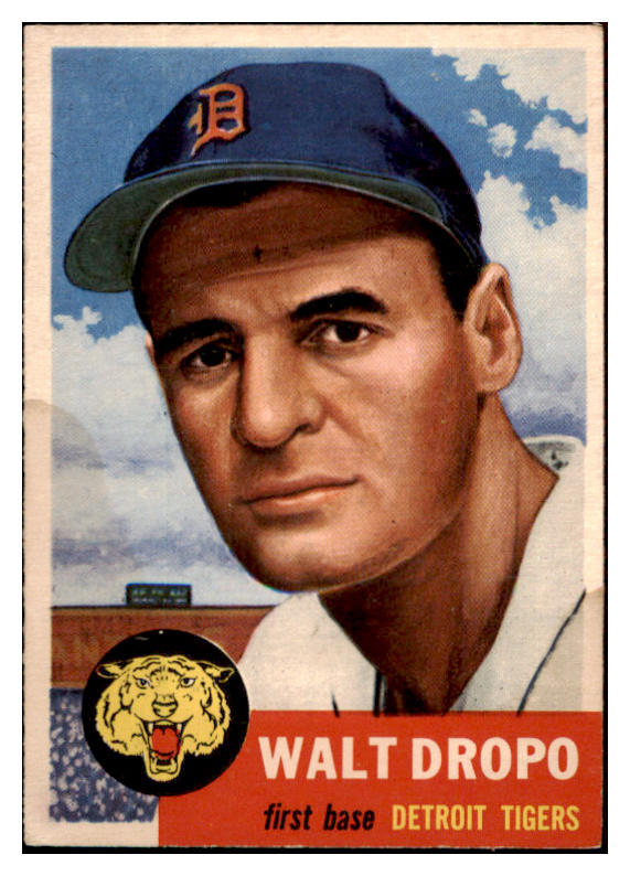 1953 Topps Baseball #121 Walt Dropo Tigers EX-MT 507527