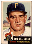 1953 Topps Baseball #048 Bob Del Greco Pirates EX-MT 507540