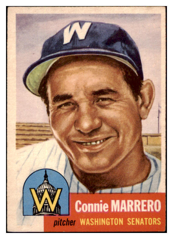 1953 Topps Baseball #013 Connie Marrero Senators EX-MT 507543