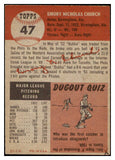 1953 Topps Baseball #047 Bubba Church Reds EX-MT 507547