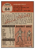 1953 Topps Baseball #064 Dave Philley A's EX-MT 507548