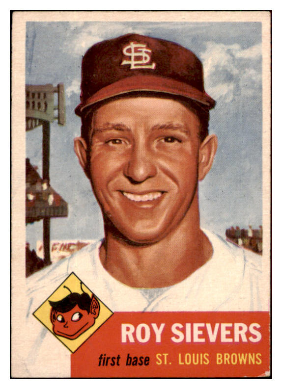 1953 Topps Baseball #067 Roy Sievers Browns EX-MT 507549