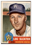 1953 Topps Baseball #224 Lou Sleater Senators EX-MT 507554