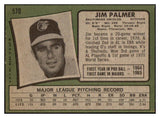 1971 Topps Baseball #570 Jim Palmer Orioles EX-MT 507555