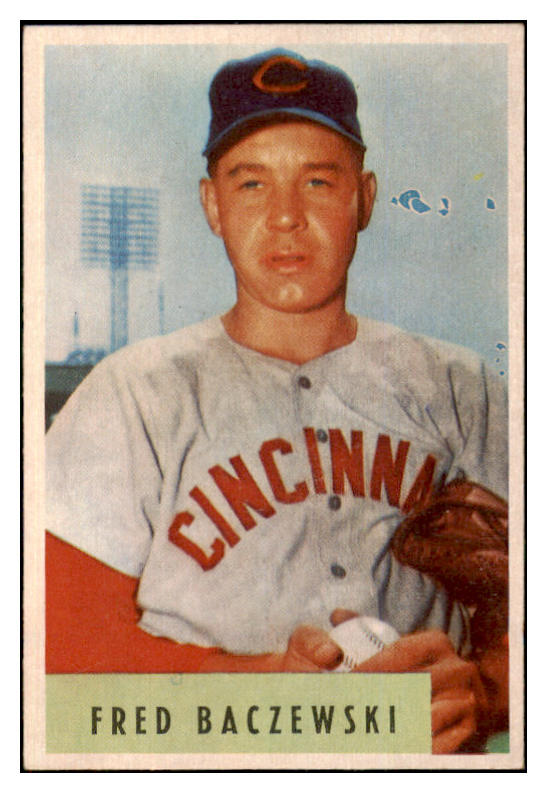 1954 Bowman Baseball #060 Fred Baczewski Reds NR-MT 507574