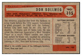 1954 Bowman Baseball #115 Don Bollweg A's NR-MT 507586