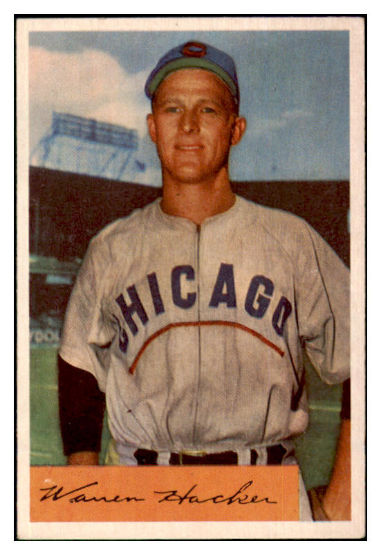 1954 Bowman Baseball #125 Warren Hacker Cubs NR-MT 507589