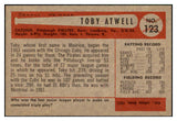 1954 Bowman Baseball #123 Toby Atwell Pirates NR-MT 507590