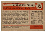 1954 Bowman Baseball #036 George Strickland Indians NR-MT 507596