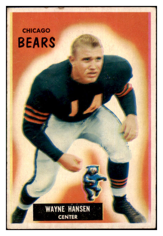 1955 Bowman Football #125 Wayne Hansen Bears VG-EX 507603