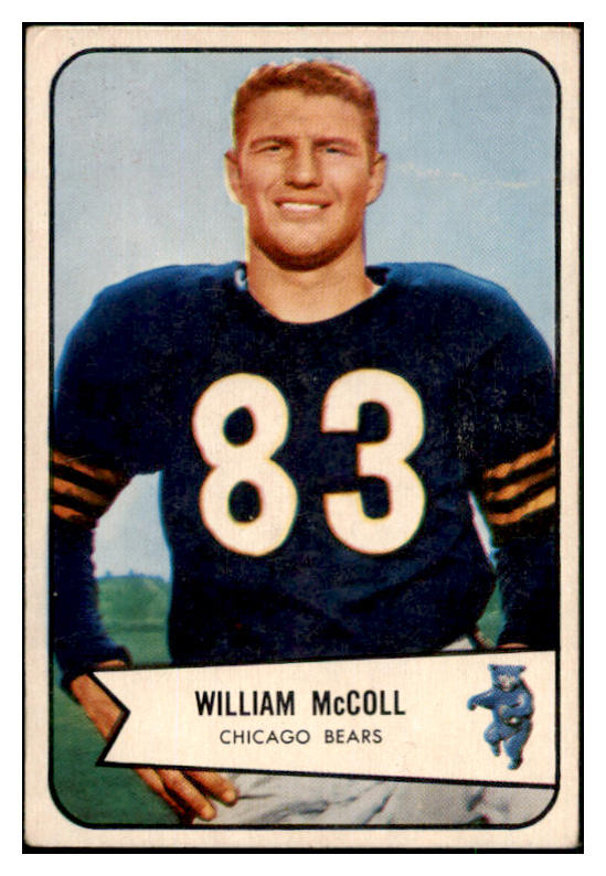 1954 Bowman Football #059 Bill McColl Bears VG-EX 507608