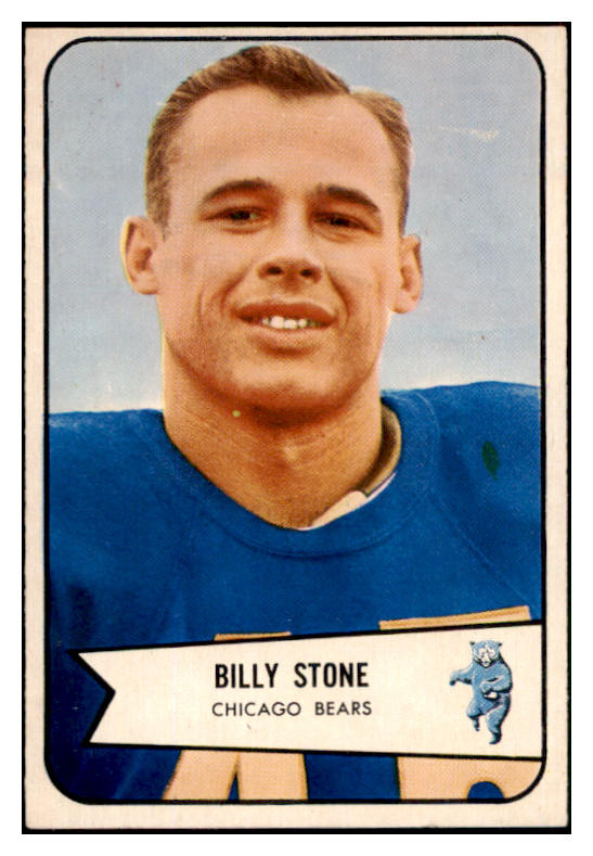 1954 Bowman Football #106 Billy Stone Bears VG-EX 507611