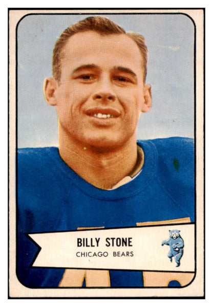1954 Bowman Football #106 Billy Stone Bears VG-EX 507611
