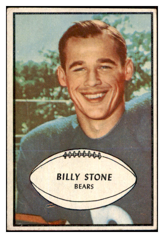 1953 Bowman Football #029 Bill Stone Bears VG-EX 507613