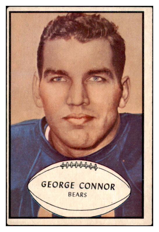 1953 Bowman Football #037 George Connor Bears VG-EX 507617