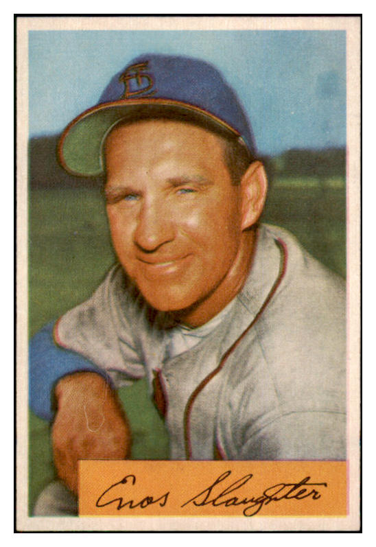 1954 Bowman Baseball #062 Enos Slaughter Cardinals NR-MT 507619