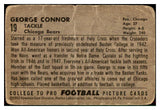 1952 Bowman Large Football #019 George Connor Bears Poor 507626