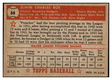 1952 Topps Baseball #066 Preacher Roe Dodgers EX+ Red 507631