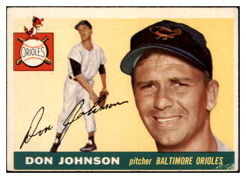 1955 Topps Baseball #165 Don Johnson Orioles VG-EX 507634