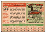 1955 Topps Baseball #165 Don Johnson Orioles VG-EX 507634