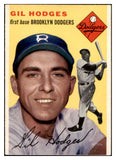 1954 Topps Baseball #102 Gil Hodges Dodgers VG-EX 507653