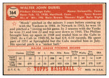 1952 Topps Baseball #164 Walt Dubiel Cubs NR-MT 507657