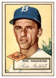 1952 Topps Baseball #198 Phil Haugstad Dodgers VG 507661