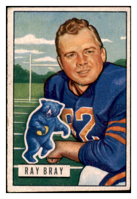 1951 Bowman Football #050 Ray Bray Bears VG-EX 507682