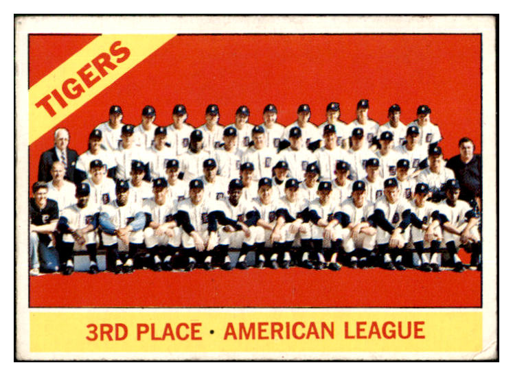 1966 Topps Baseball #583 Detroit Tigers Team VG-EX 507685