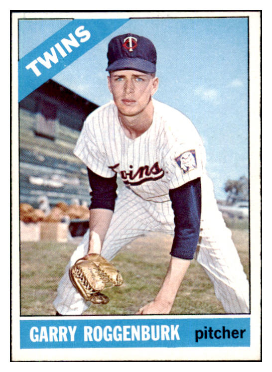 1966 Topps Baseball #582 Garry Roggenburk Twins NR-MT 507735