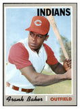 1970 Topps Baseball #704 Frank Baker Indians EX-MT 507794