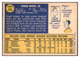 1970 Topps Baseball #704 Frank Baker Indians EX-MT 507794