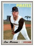 1970 Topps Baseball #703 Lou Marone Pirates EX-MT 507795