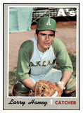 1970 Topps Baseball #648 Larry Haney A's EX-MT 507806