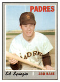 1970 Topps Baseball #718 Ed Spiezio Padres VG-EX 507822