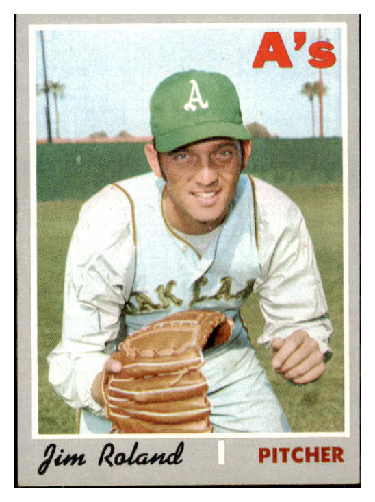 1970 Topps Baseball #719 Jim Roland A's VG-EX 507823