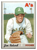 1970 Topps Baseball #719 Jim Roland A's VG-EX 507823