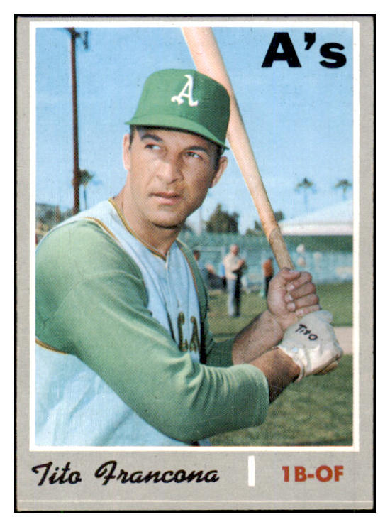 1970 Topps Baseball #663 Tito Francona A's EX-MT 507835