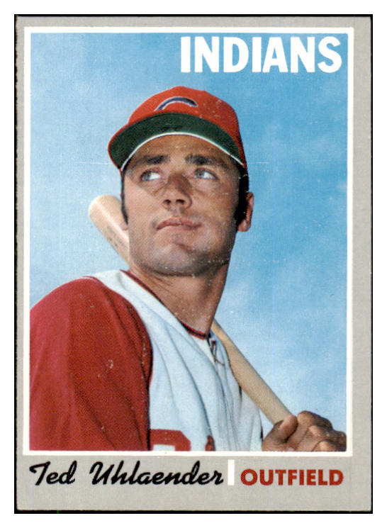 1970 Topps Baseball #673 Ted Uhlaender Indians EX-MT 507837