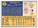 1970 Topps Baseball #704 Frank Baker Indians EX-MT 507843