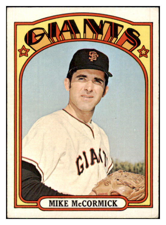 1972 Topps Baseball #682 Mike McCormick Giants EX-MT 507865