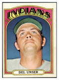 1972 Topps Baseball #687 Del Unser Indians EX-MT 507866