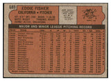 1972 Topps Baseball #689 Eddie Fisher Angels EX-MT 507867