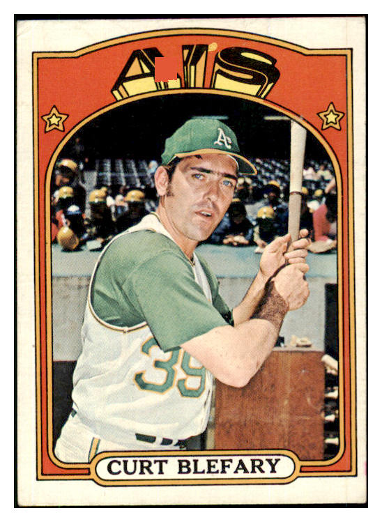 1972 Topps Baseball #691 Curt Blefary A's EX-MT 507868