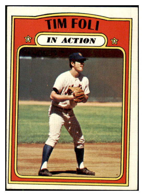 1972 Topps Baseball #708 Tim Foli IA Mets EX-MT 507873