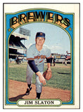 1972 Topps Baseball #744 Jim Slaton Brewers EX-MT 507887