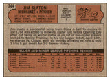 1972 Topps Baseball #744 Jim Slaton Brewers EX-MT 507887