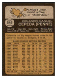 1973 Topps Baseball #545 Orlando Cepeda A's EX-MT 507902