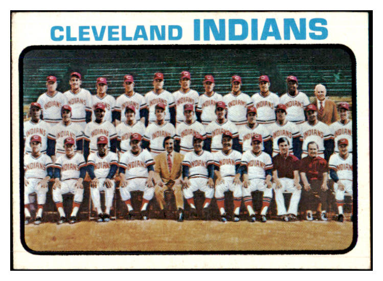 1973 Topps Baseball #629 Cleveland Indians Team EX-MT 507908