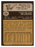 1973 Topps Baseball #597 Mickey Rivers Angels EX-MT 507921